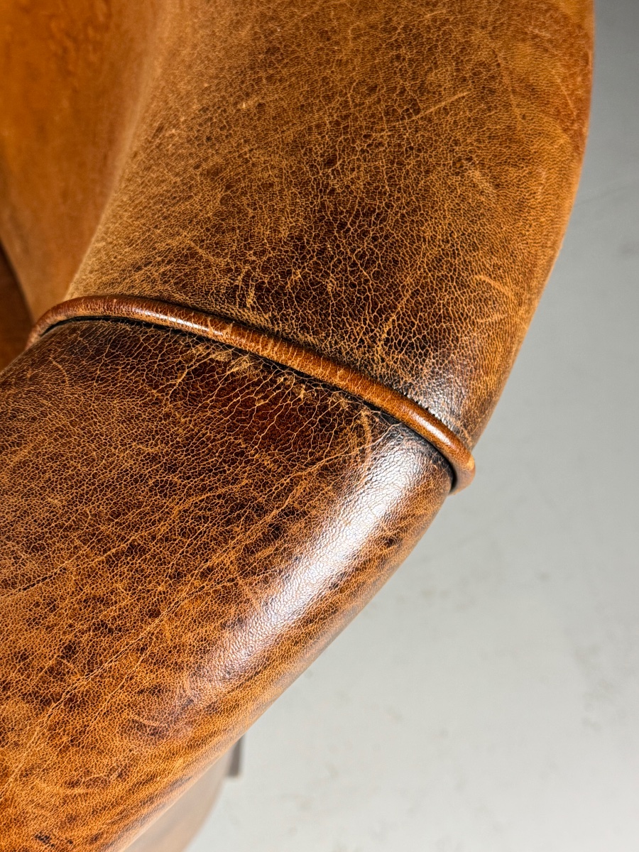Sheepskin Leather Club Chair-photo-4
