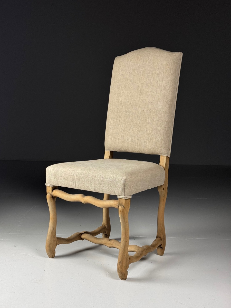 Lot de 4 chaises de salle à manger Os de Mouton-photo-1