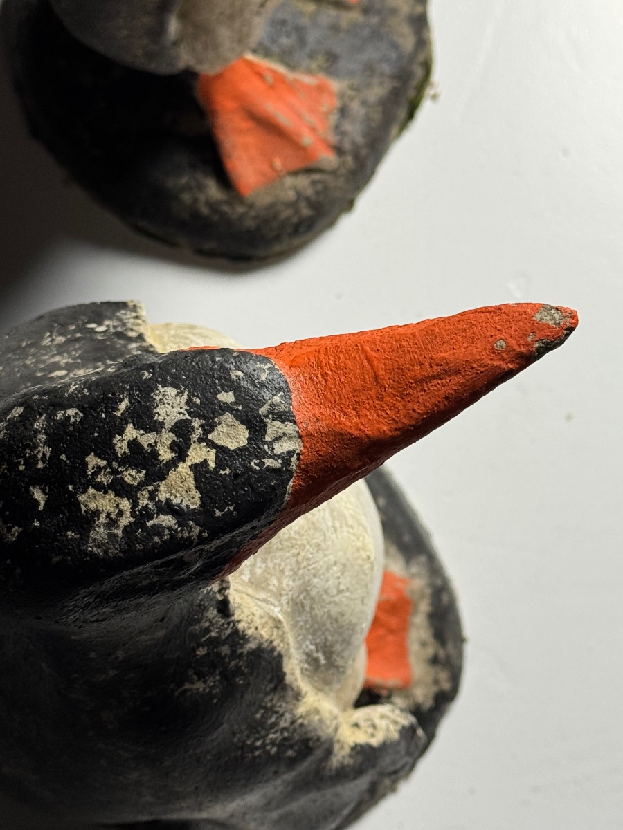 Vintage Concrete Garden Statue Penguin-photo-4