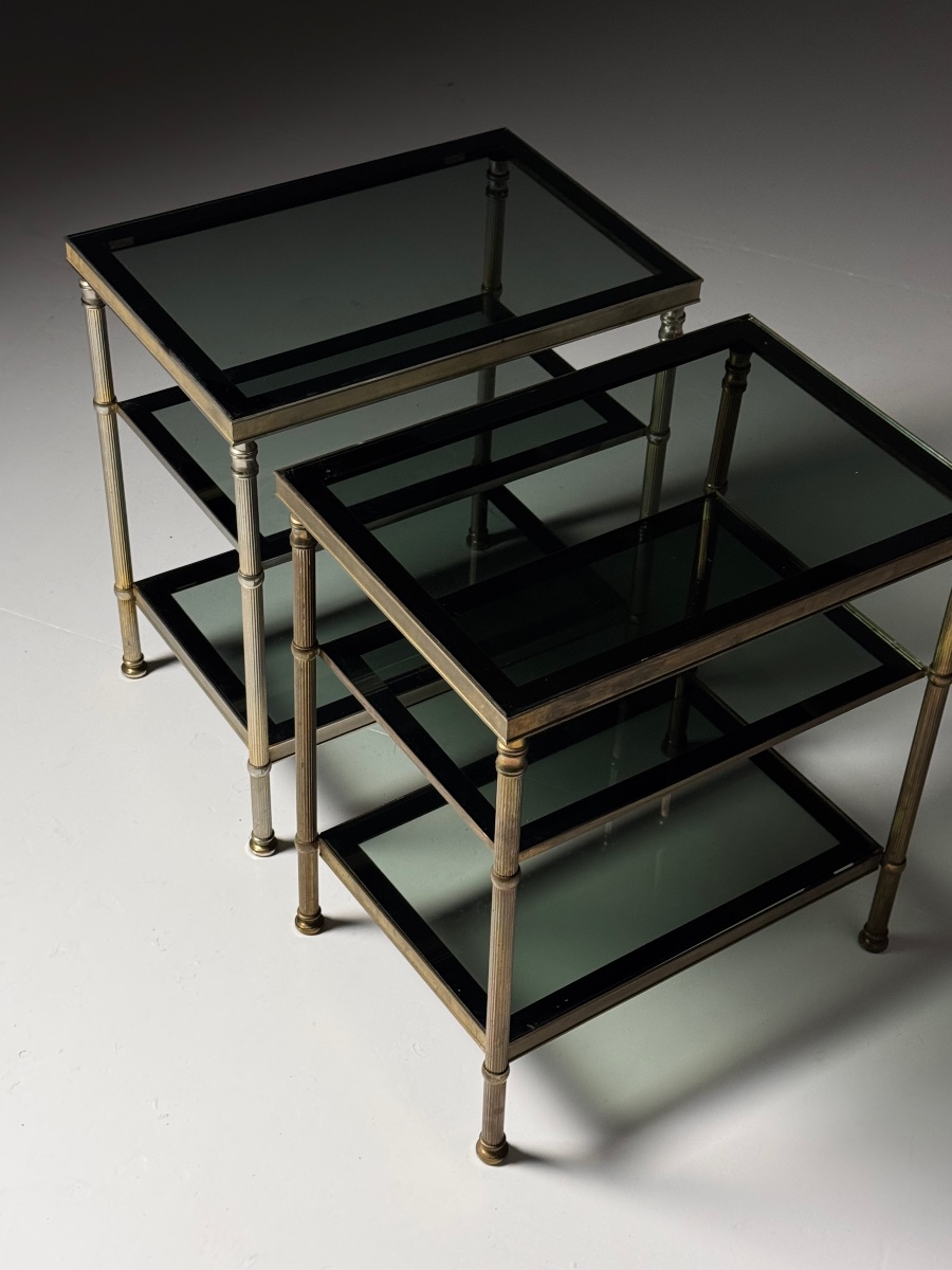 Set Of 2 Vintage Side Tables-photo-3