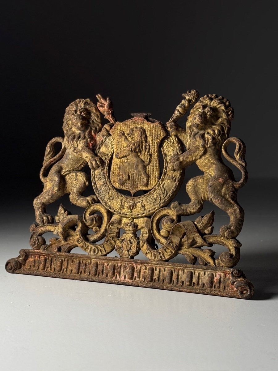 Blason en fonte, Belgique, XIXe siècle-photo-2