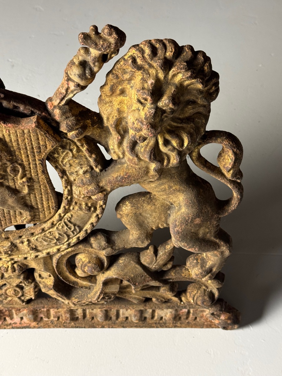 Blason en fonte, Belgique, XIXe siècle-photo-3