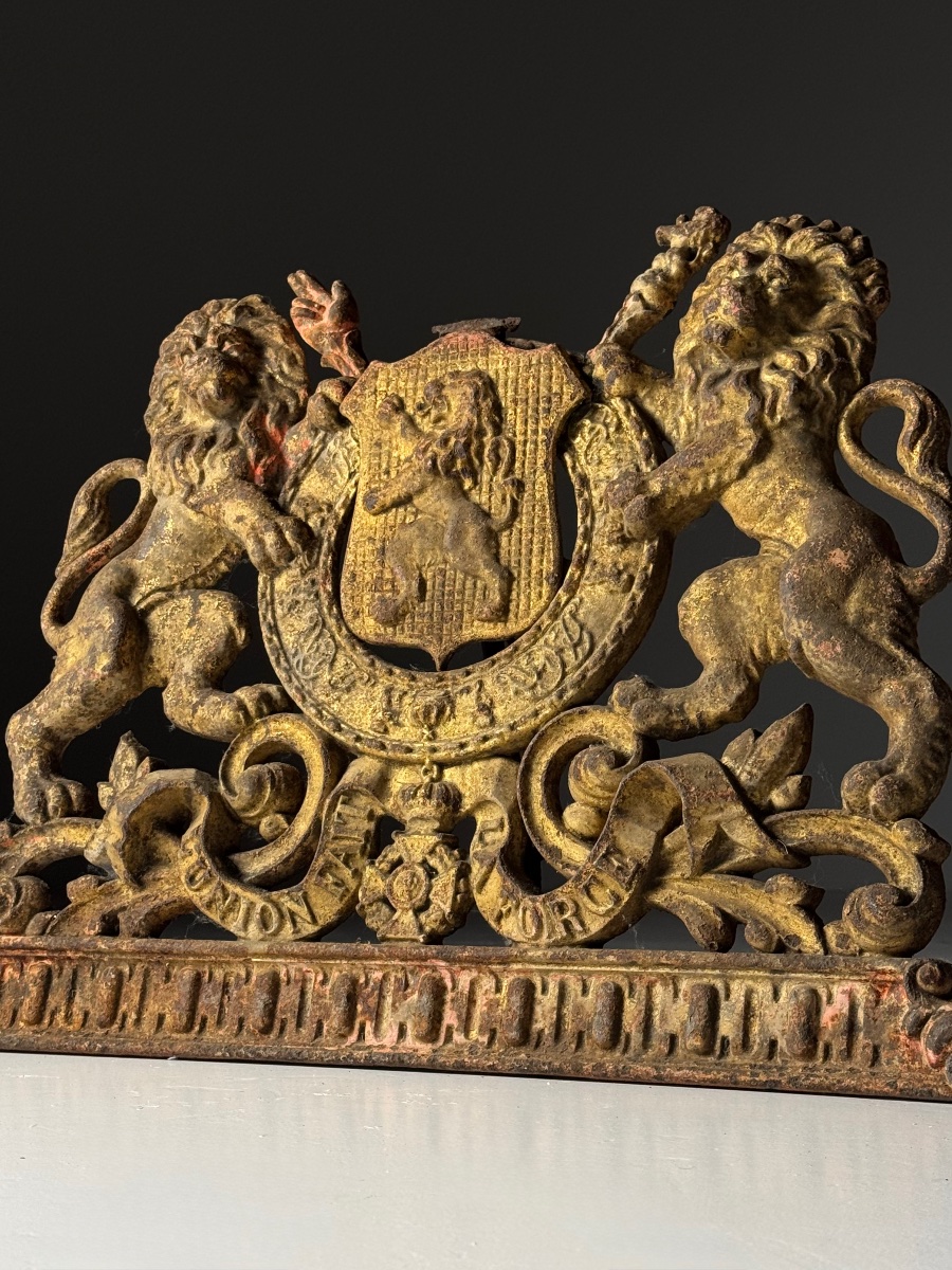 Blason en fonte, Belgique, XIXe siècle-photo-4