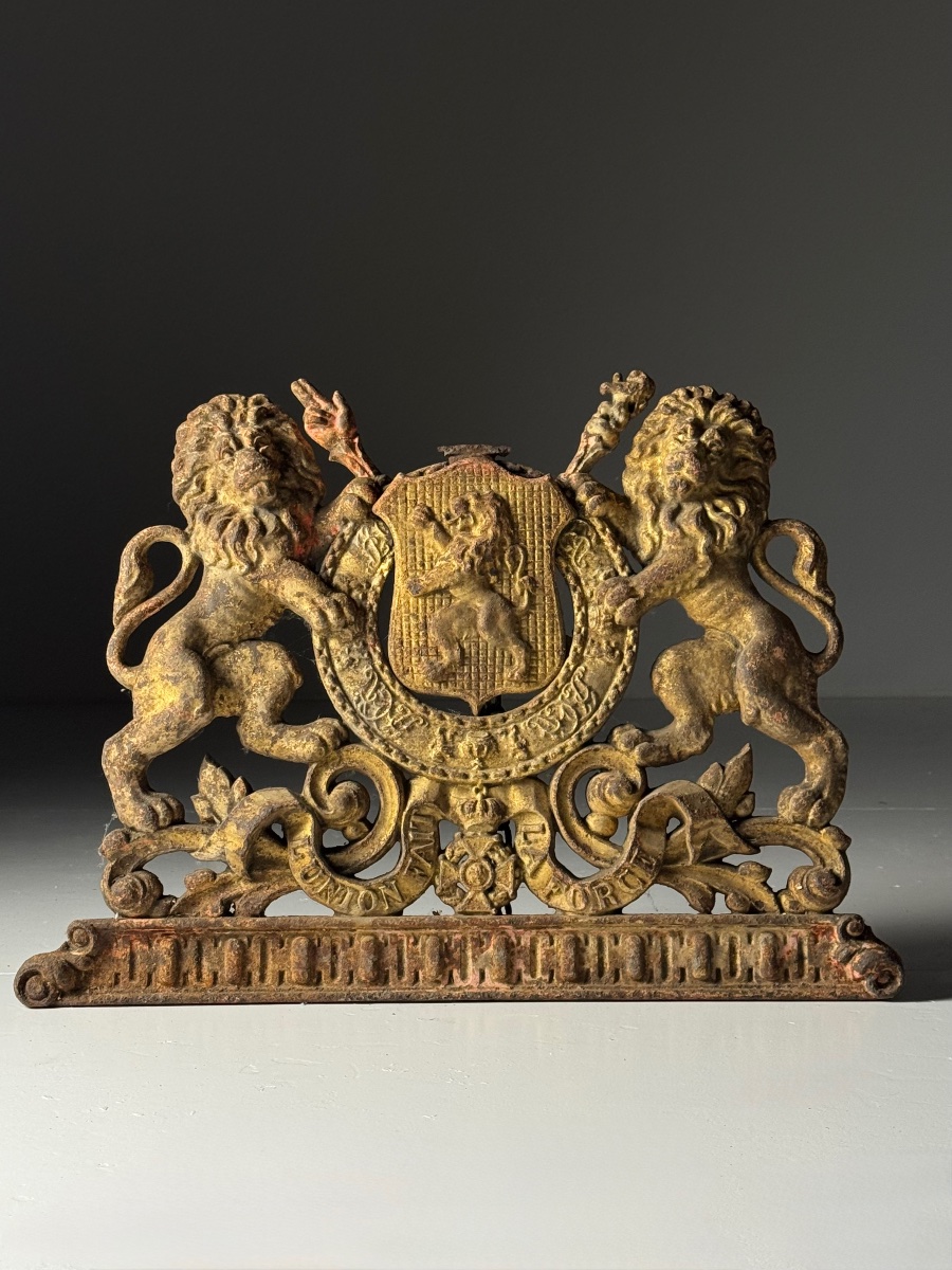 Blason en fonte, Belgique, XIXe siècle