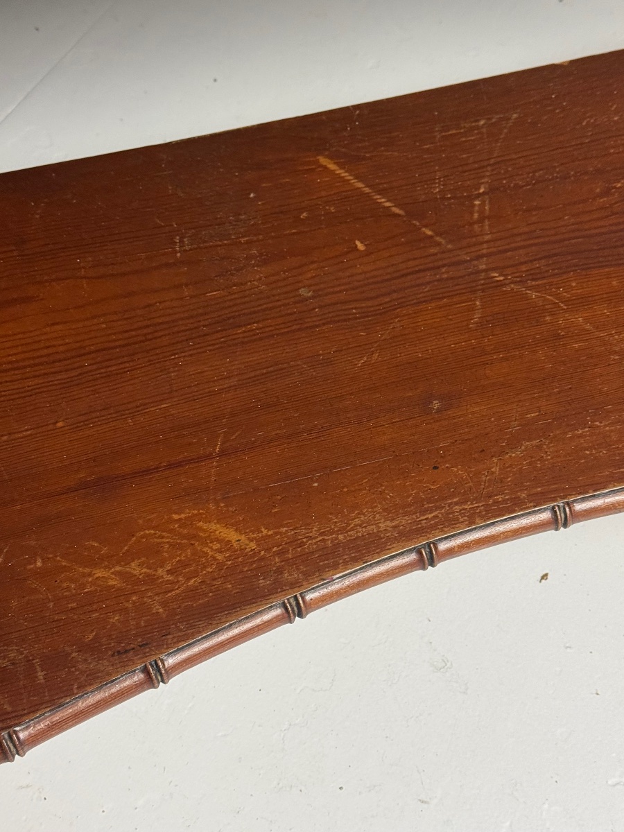 Table d'appoint en faux bambou vers 1900-photo-4
