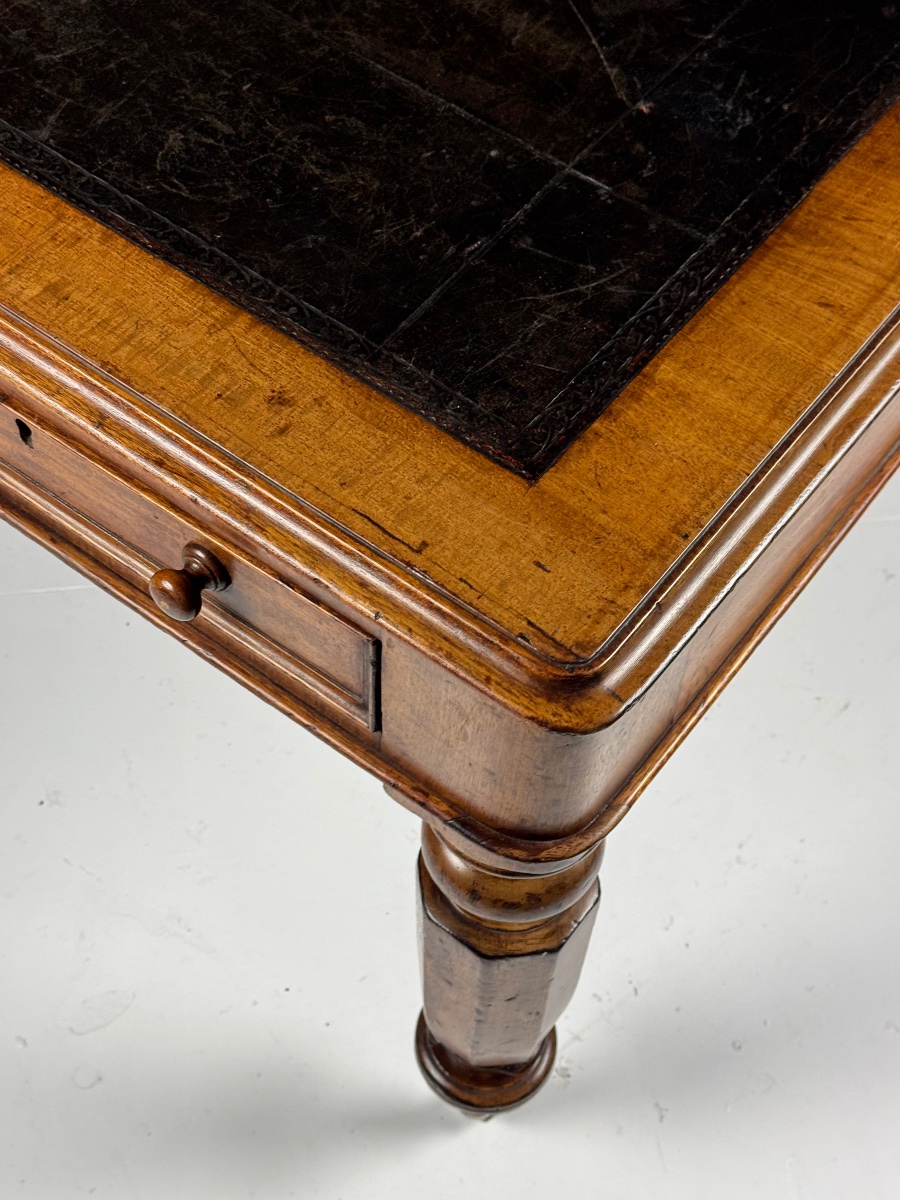 English Mahogany Desk, 19th Century-photo-4