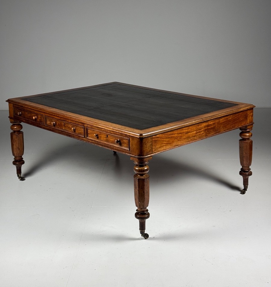 English Mahogany Desk, 19th Century