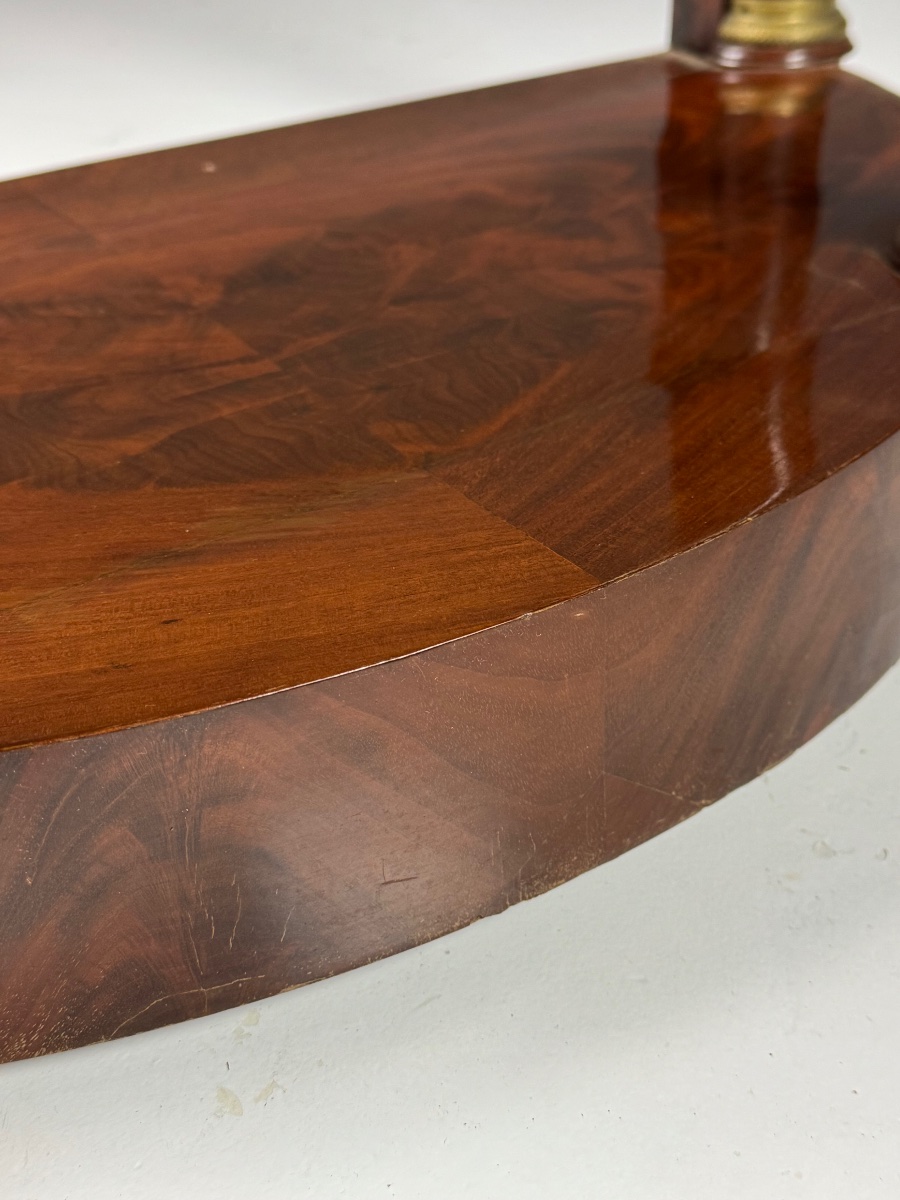 Empire Crescent-shaped Side Table, Circa 1900-photo-6