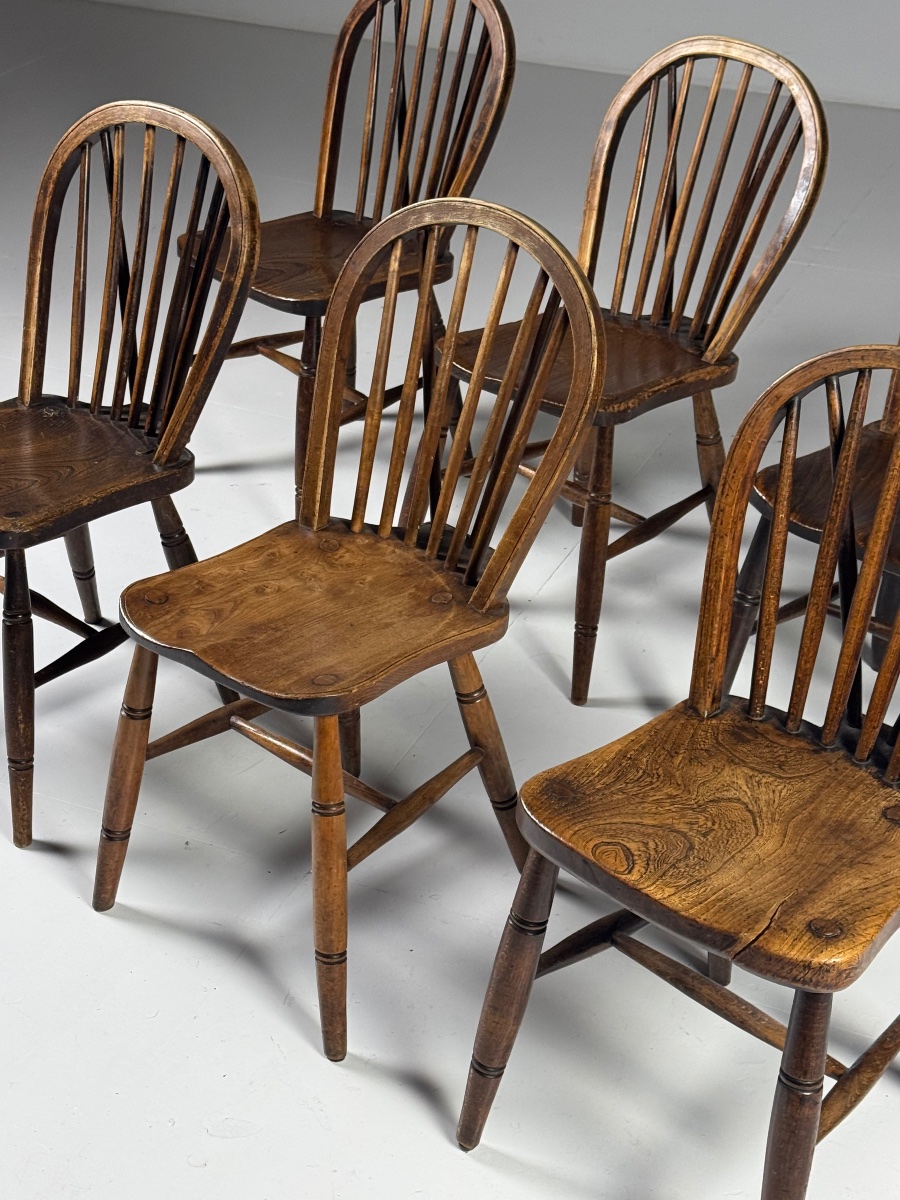 6 chaises Windsor anglaises, vers 1900-photo-4