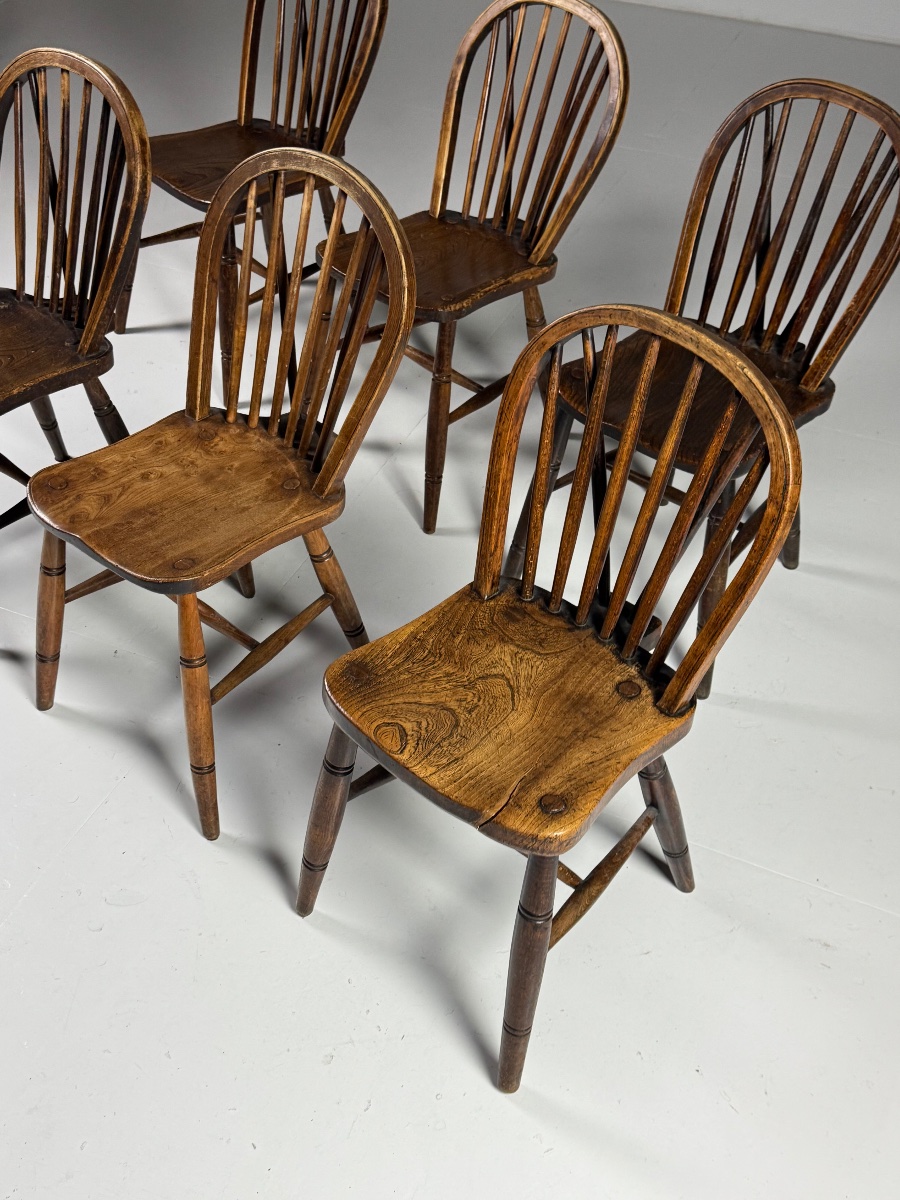 6 chaises Windsor anglaises, vers 1900-photo-6