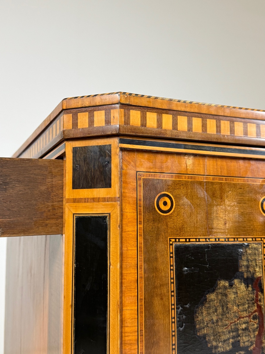 Louis XVI-style Sideboard With Drop-down Doors, 18th Century-photo-5