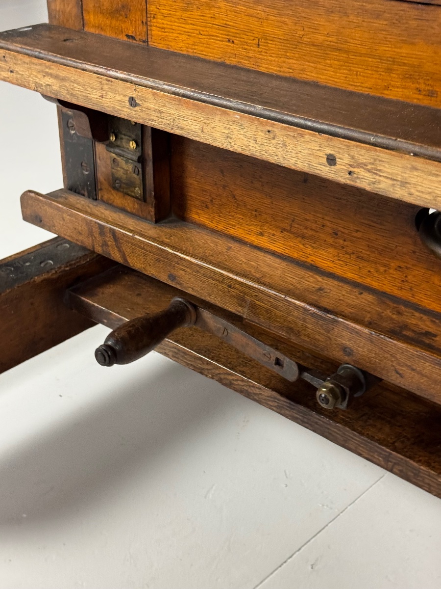 Xl Easel, Circa 1880–1900, Made Of Oak-photo-4
