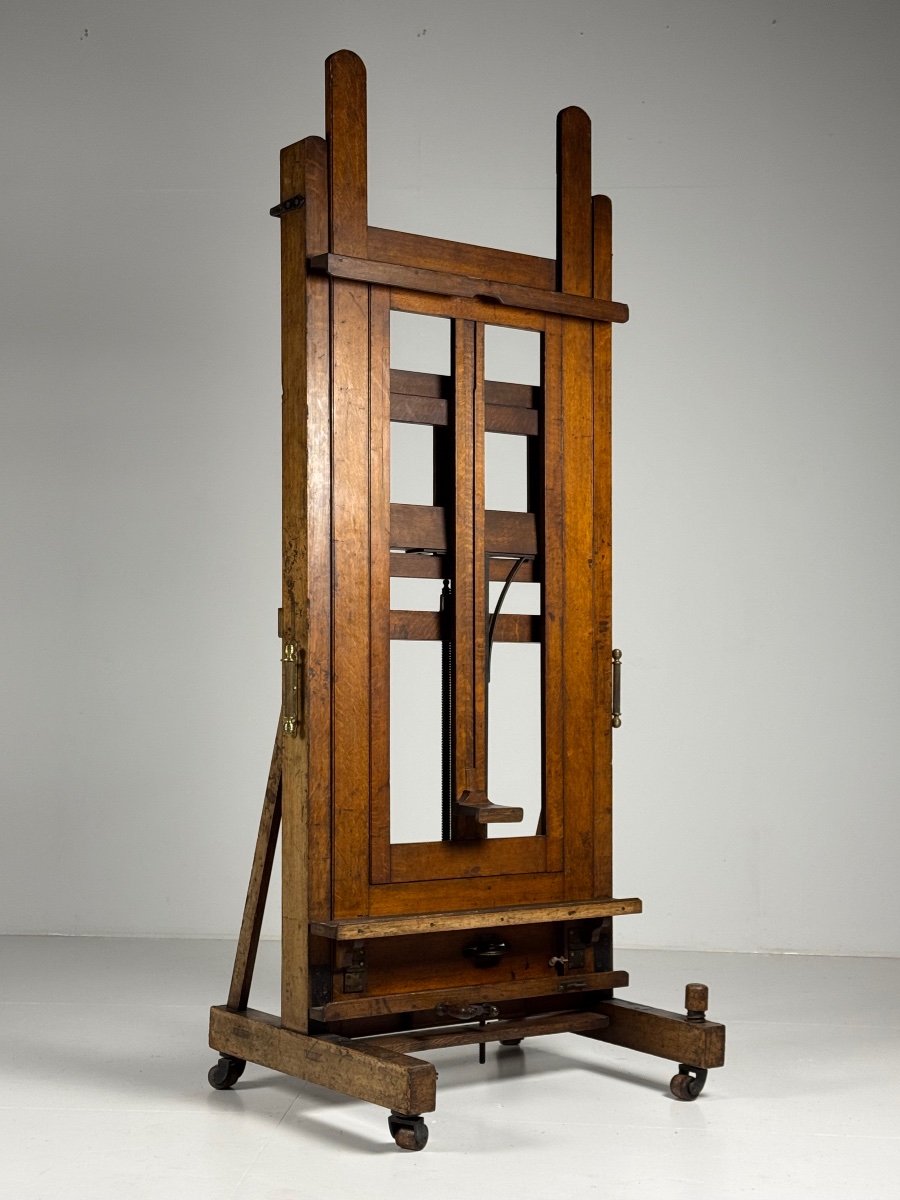Xl Easel, Circa 1880–1900, Made Of Oak