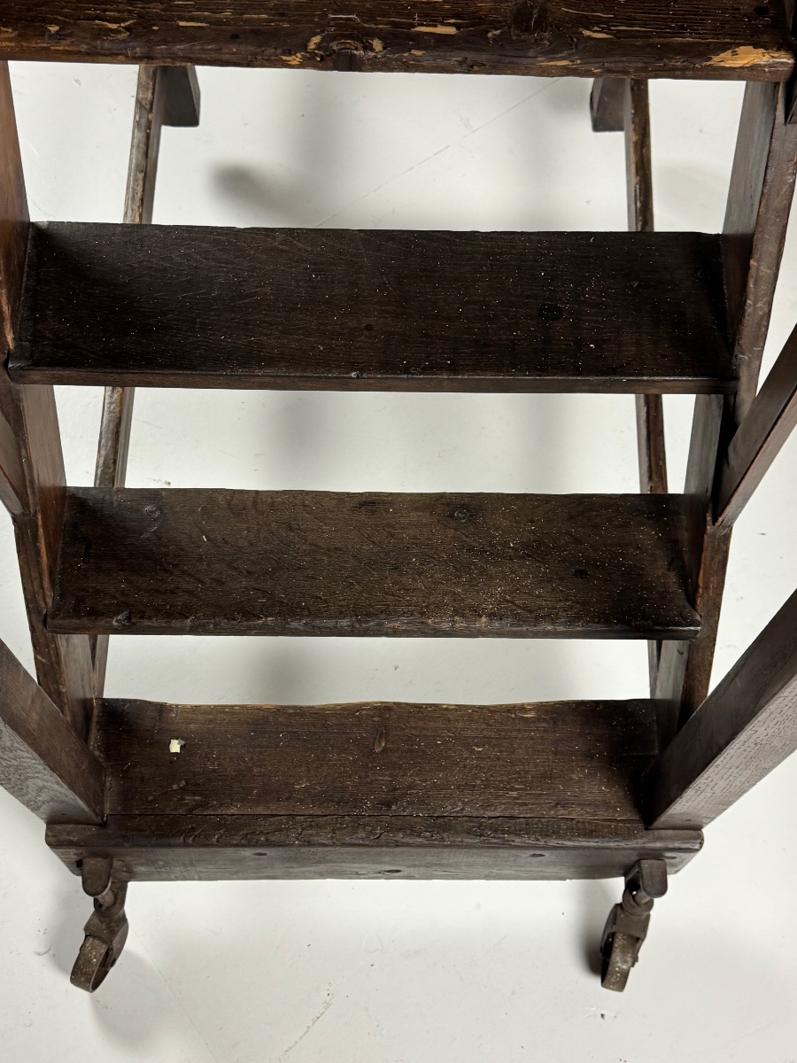 Escalier de bibliothèque ancien, vers 1900-photo-7