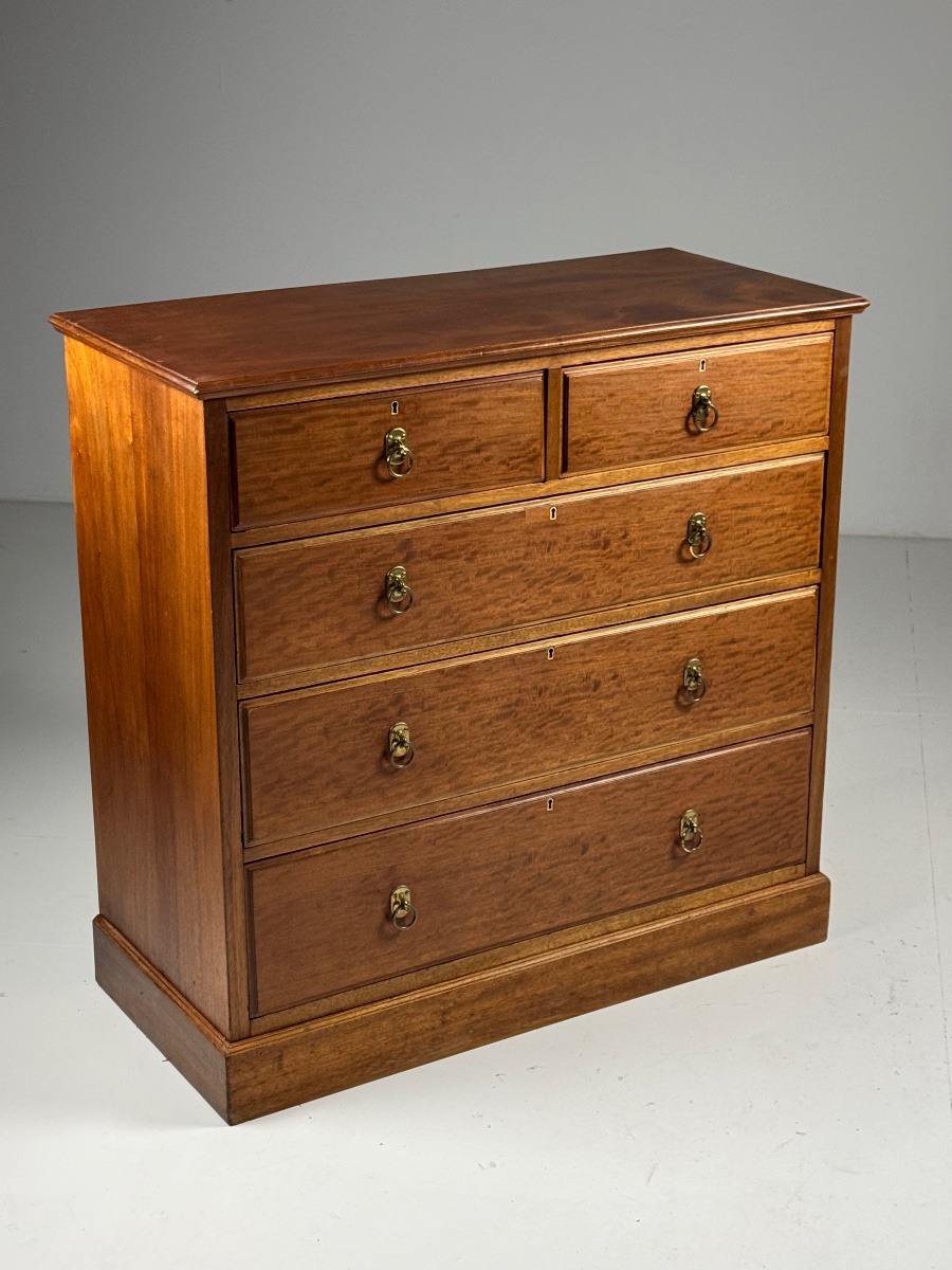 Harrods Mahogany Chest Of Drawers-photo-4