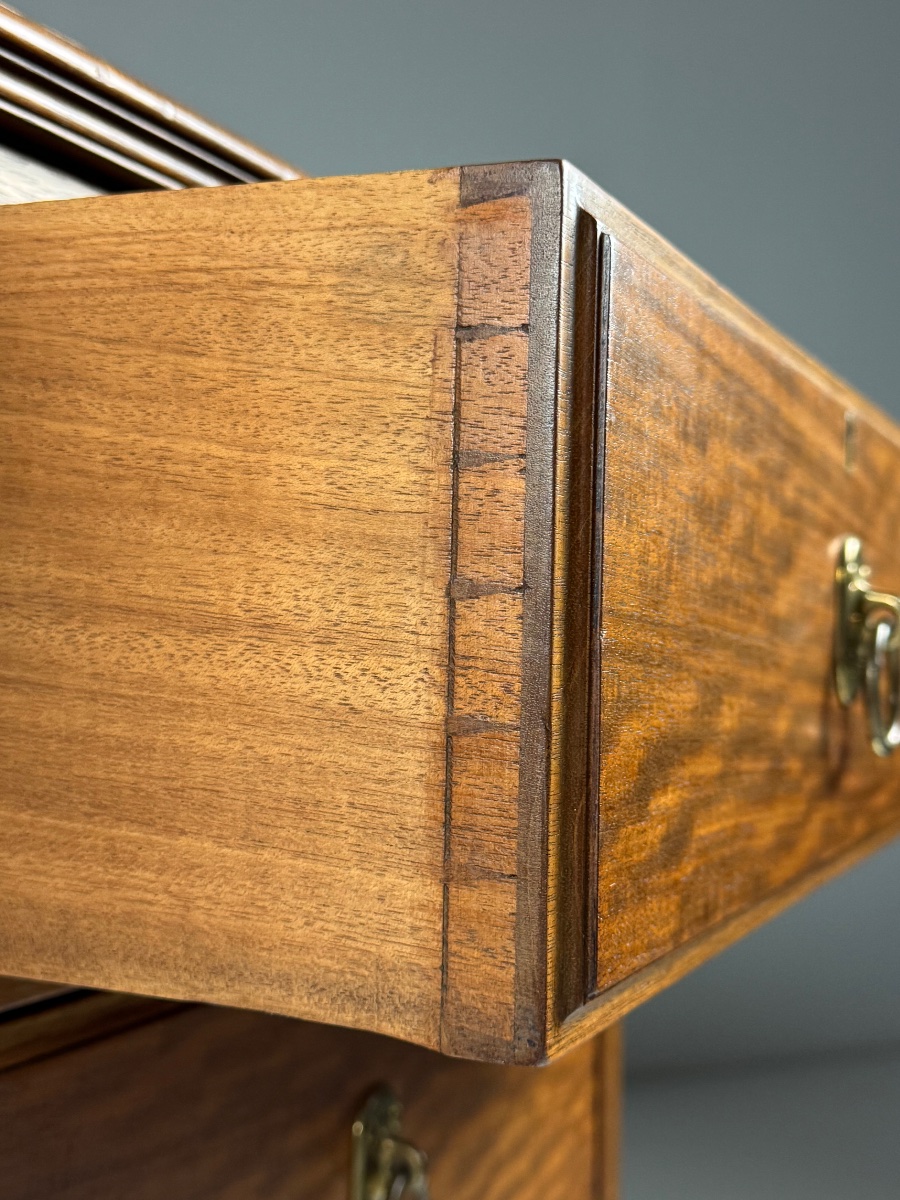 Harrods Mahogany Chest Of Drawers-photo-4
