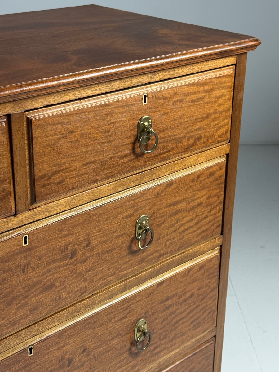 Harrods Mahogany Chest Of Drawers-photo-5