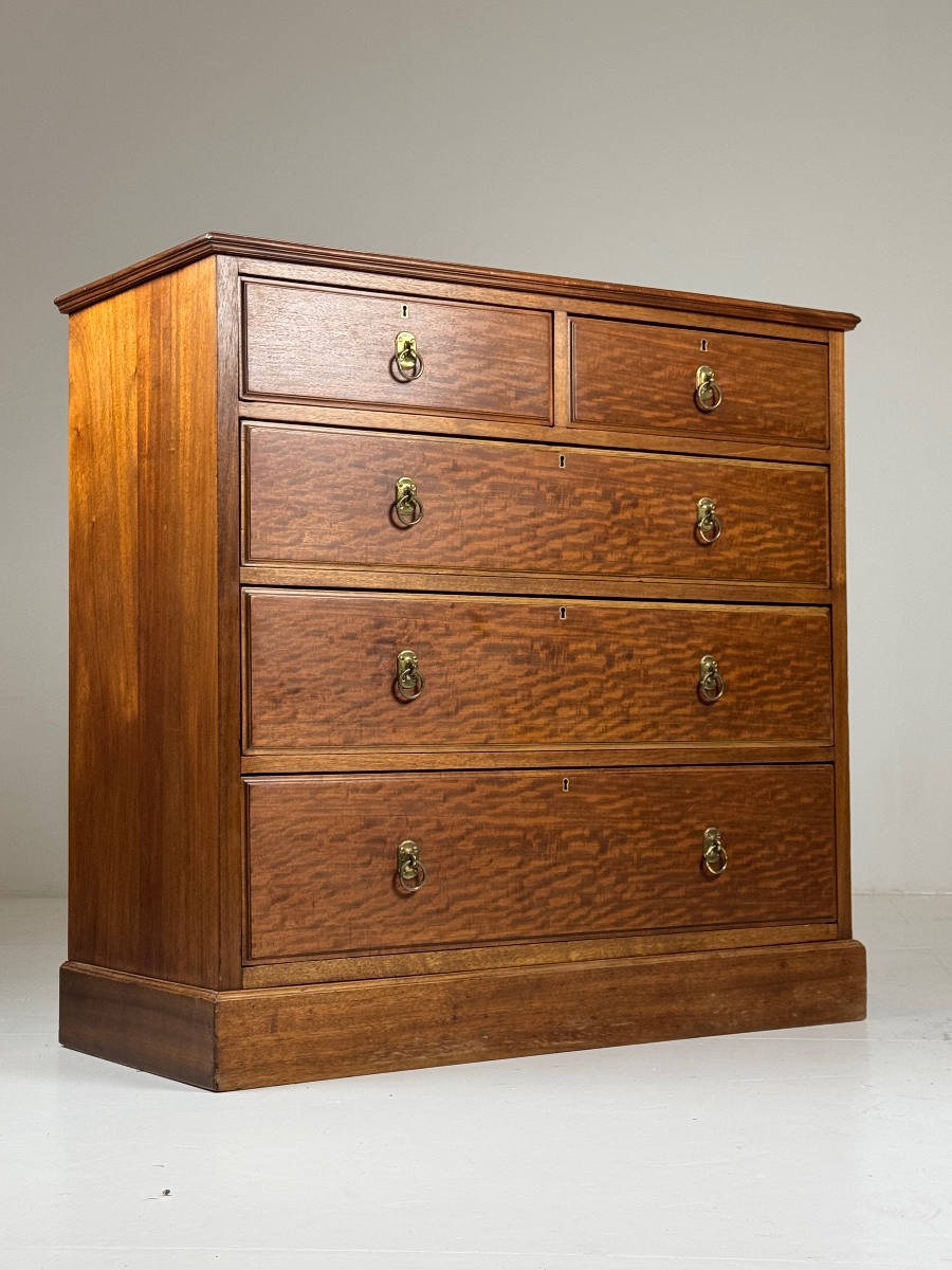 Harrods Mahogany Chest Of Drawers-photo-6