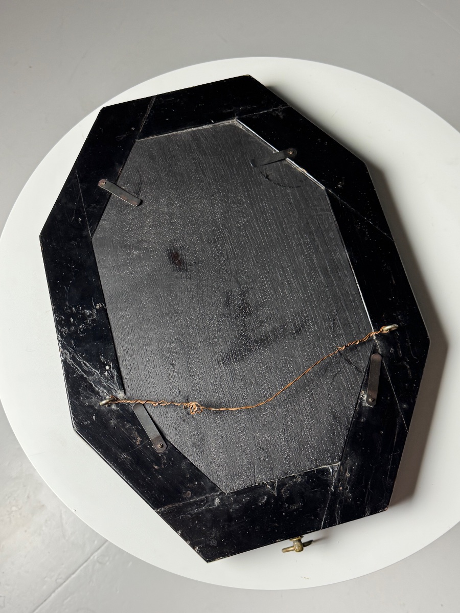 Miroir en forme de tortue, XIXe siècle, octogonal-photo-2