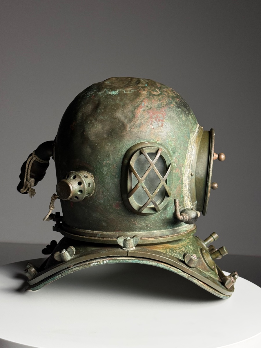 Casque de plongée coréen / japonais, 1920-1960-photo-5