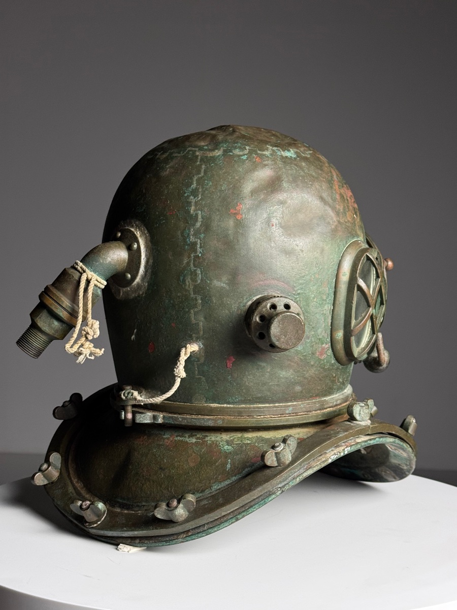 Casque de plongée coréen / japonais, 1920-1960-photo-7