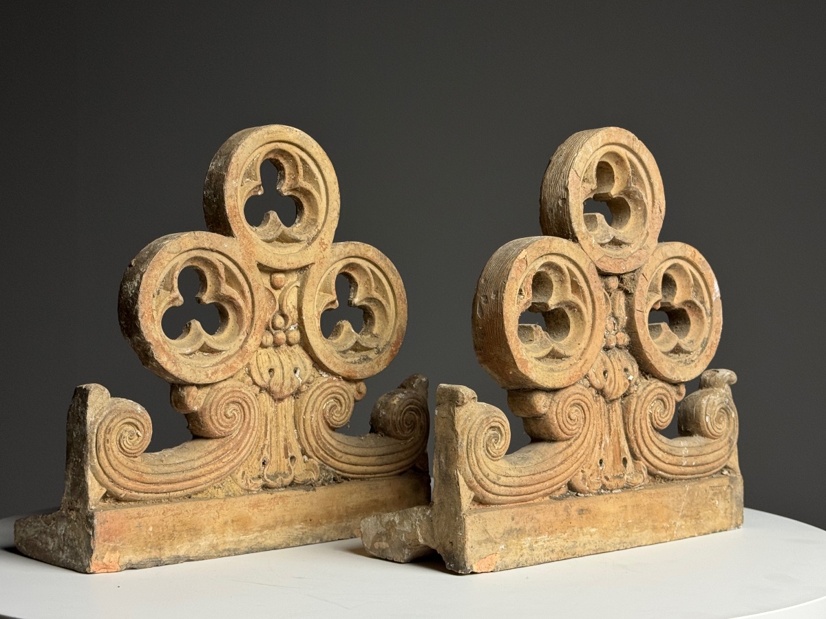 Set Of 2 Terracotta Ornaments -photo-2