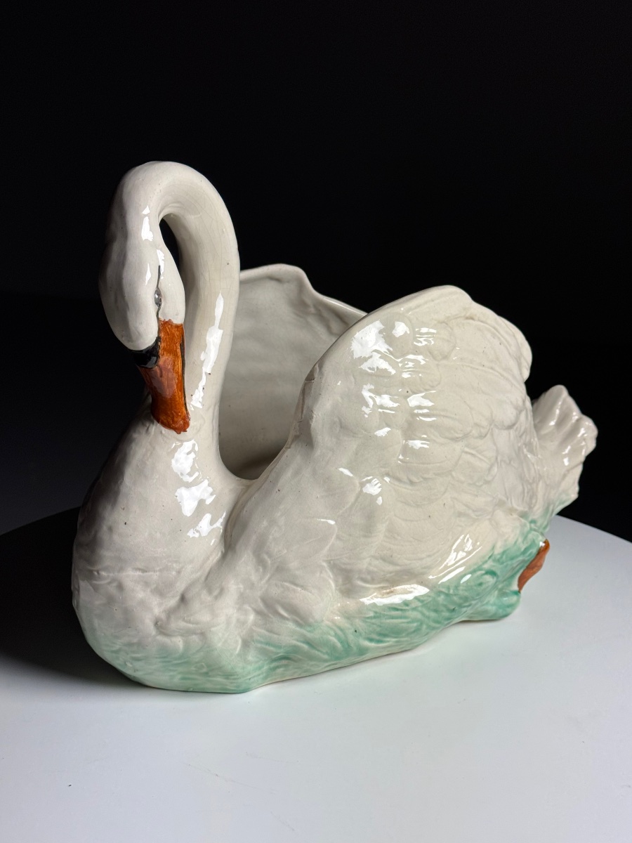 Vintage Swan-shaped Champagne Bucket