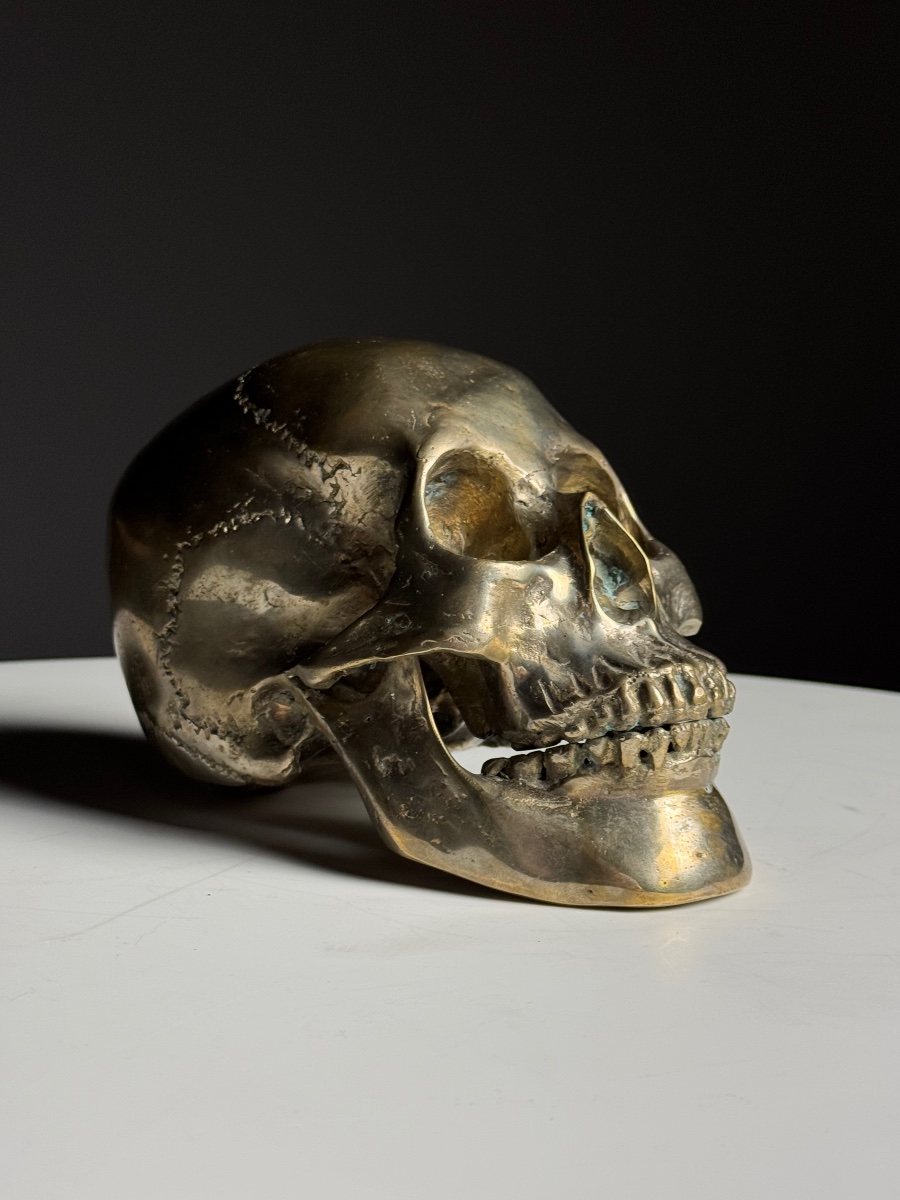 Bronze Skull, Early 20th Century