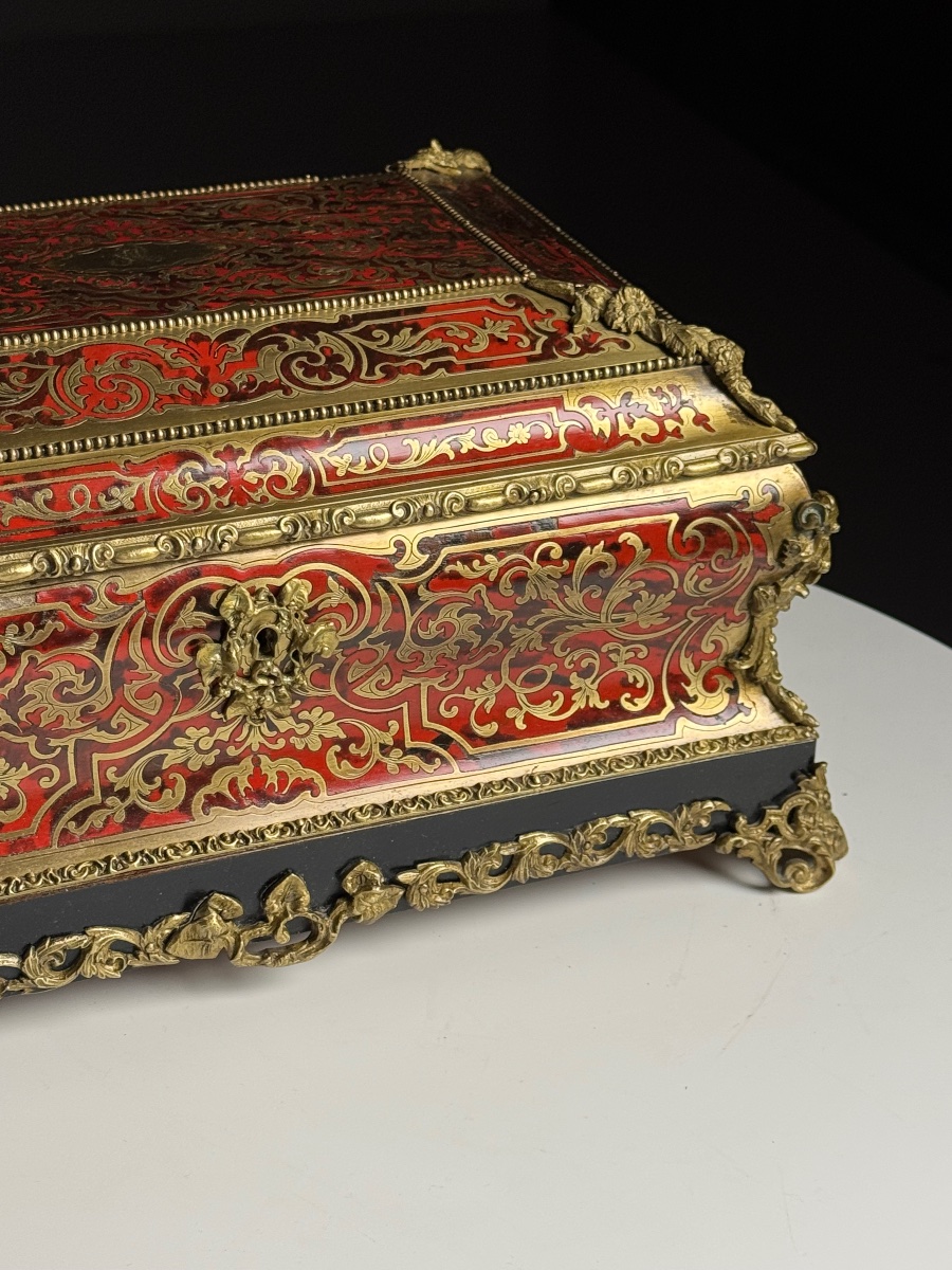 Coffret Napoléon III de style Boulle-photo-7