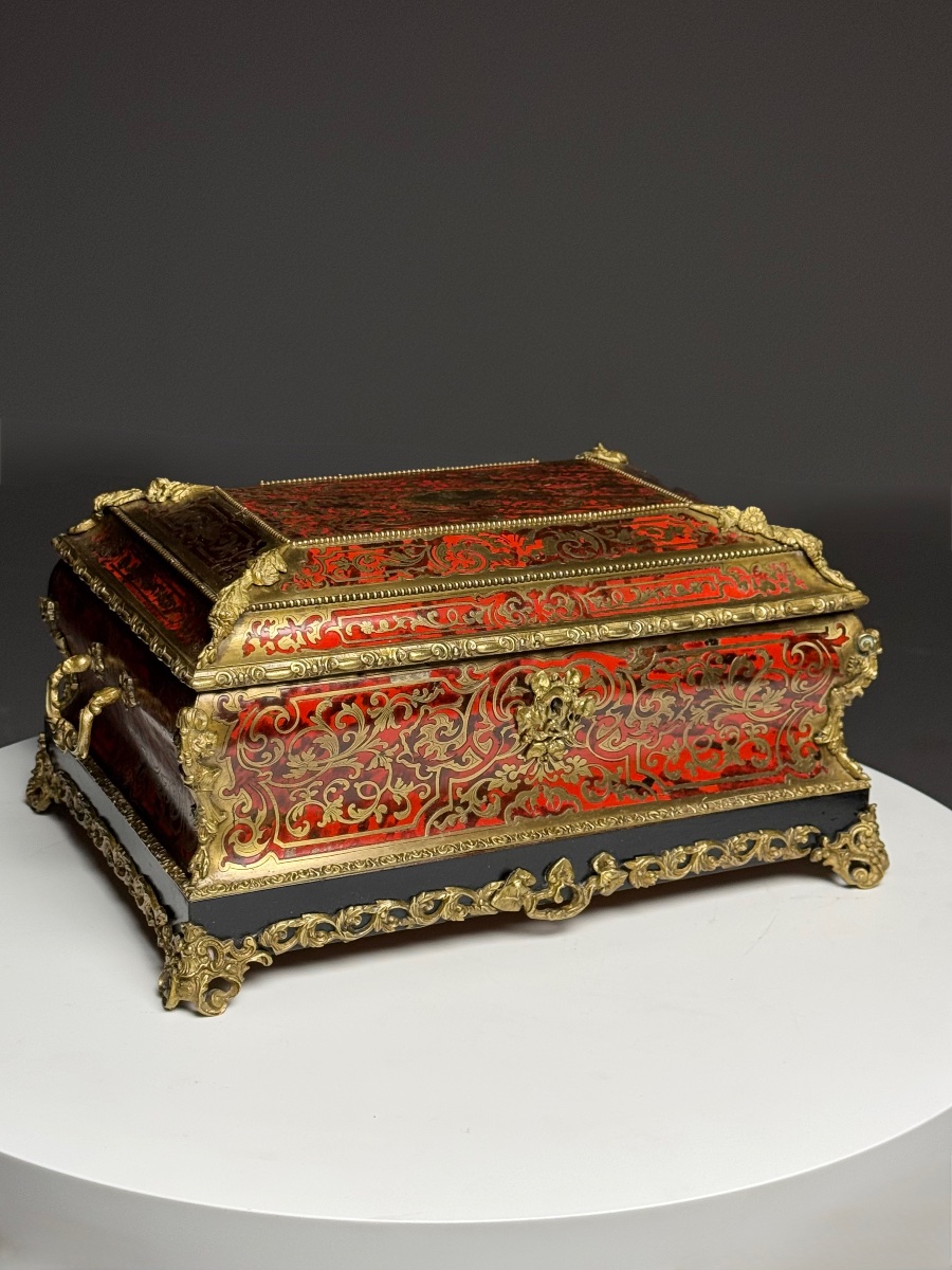 Coffret Napoléon III de style Boulle