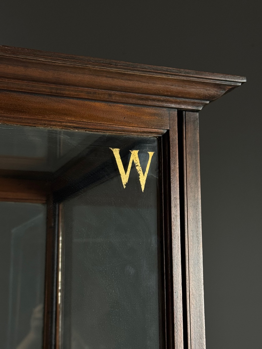 Mahogany Museum Display Case, Circa 1920-photo-2