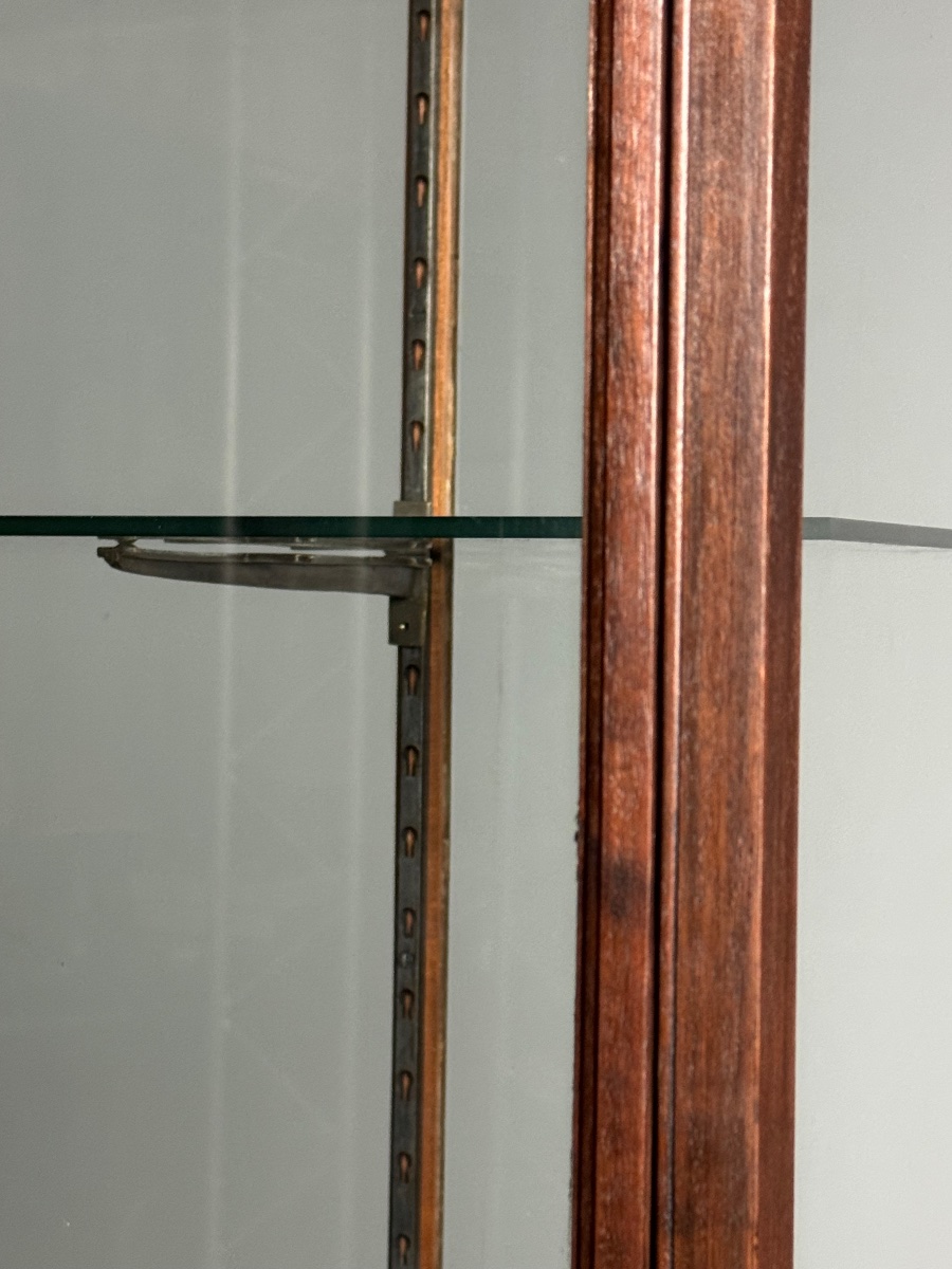 Mahogany Museum Display Case, Circa 1920-photo-4