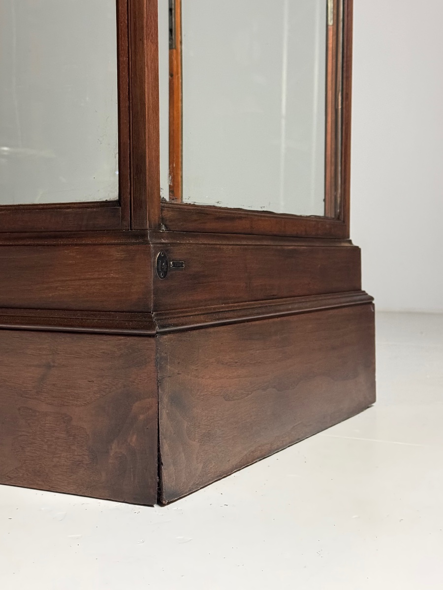 Mahogany Museum Display Case, Circa 1920-photo-6