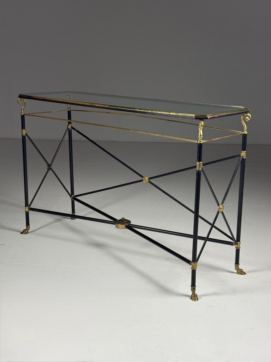 Neoclassical Console Table, Circa 1960-photo-7