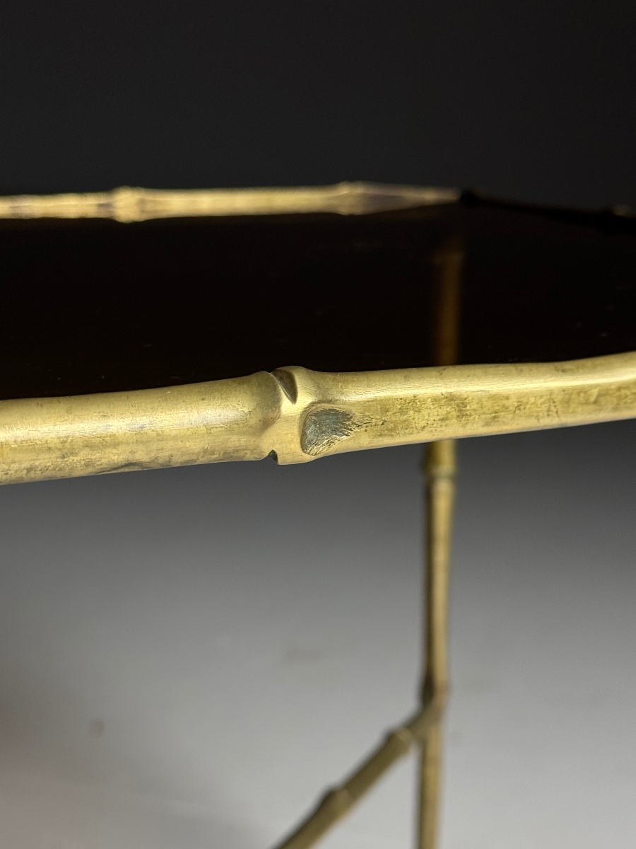 Faux Bamboo Side Table -photo-4