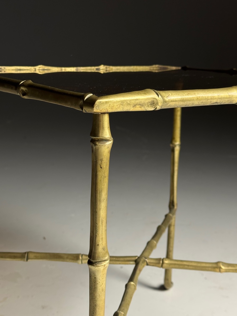 Faux Bamboo Side Table -photo-2