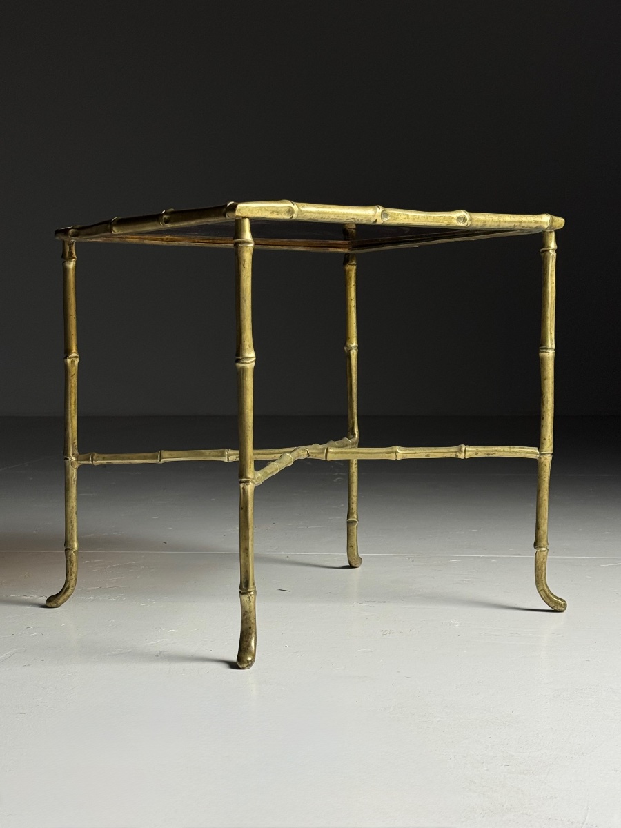 Faux Bamboo Side Table -photo-6