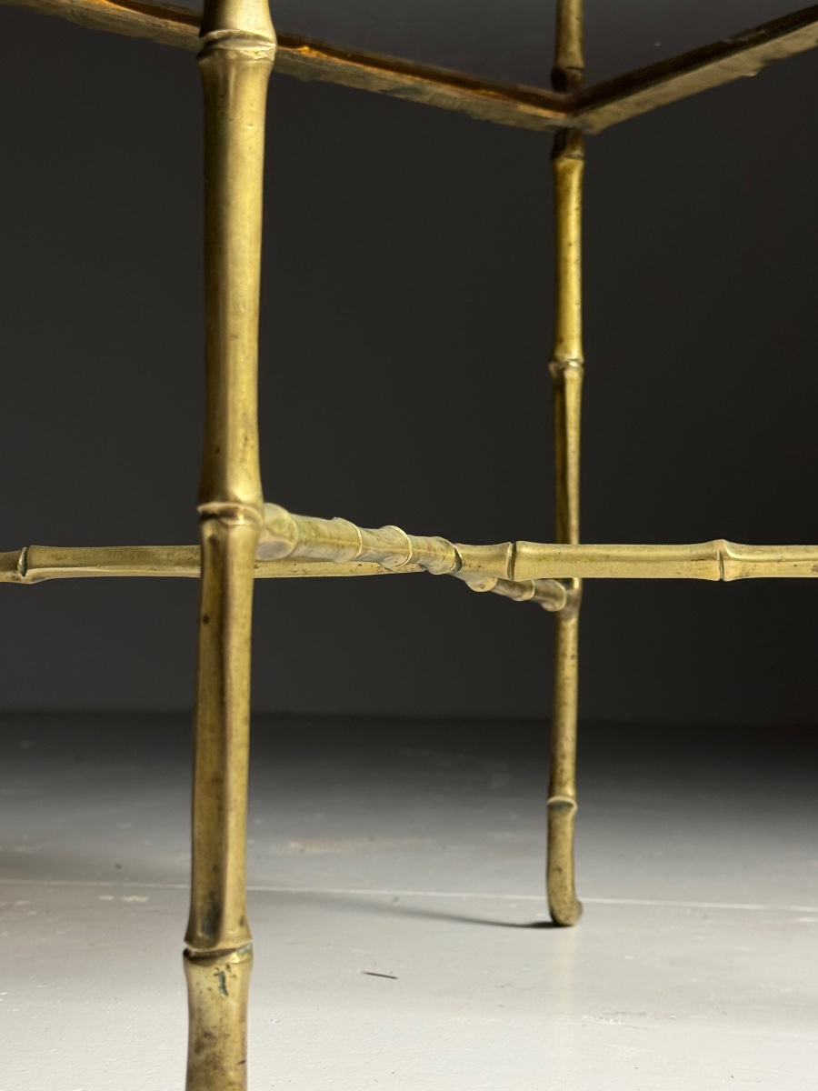 Faux Bamboo Side Table -photo-7