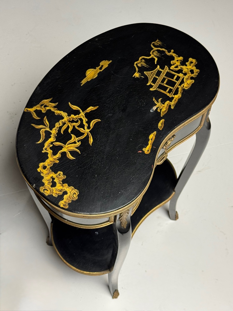 Set Of 2 Chinoiserie-style Nightstands -photo-2
