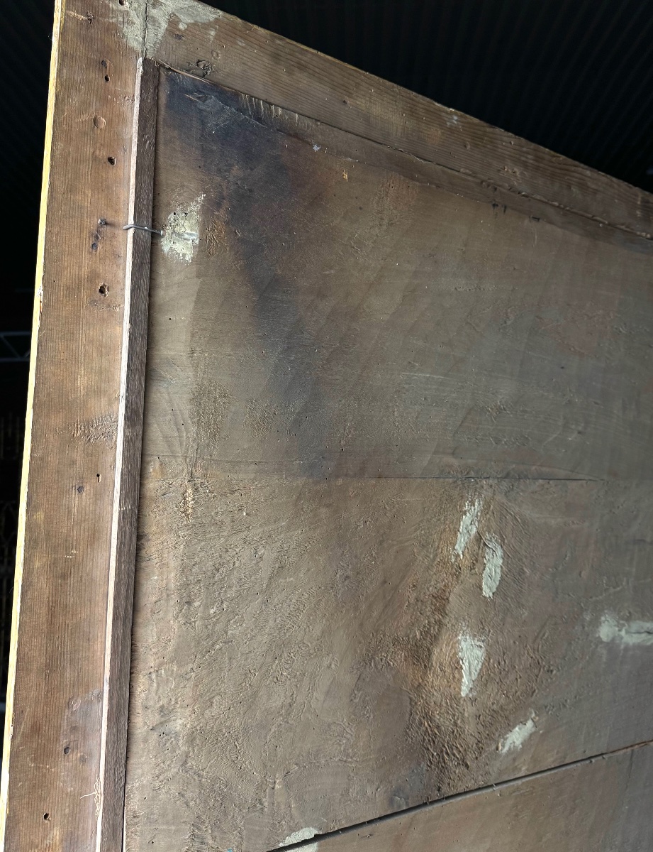 19th-century French Ribbed-frame Mirror, 187 Cm-photo-3