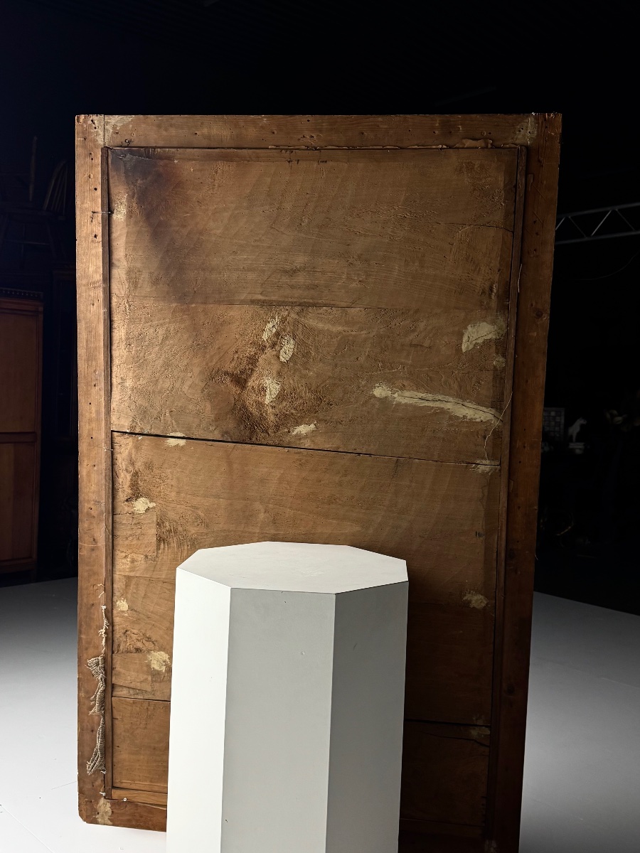 19th-century French Ribbed-frame Mirror, 187 Cm-photo-4