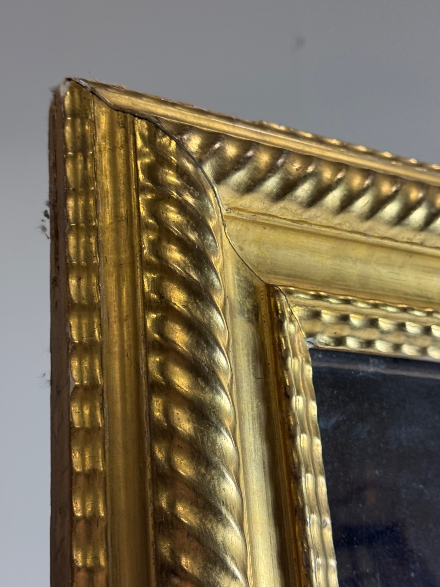 19th-century French Ribbed-frame Mirror, 187 Cm-photo-5