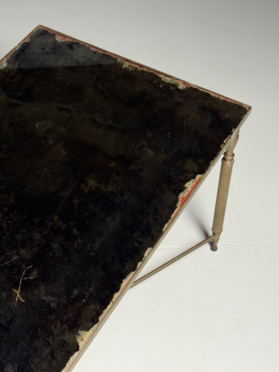 Table basse des années 60 avec miroir-photo-1