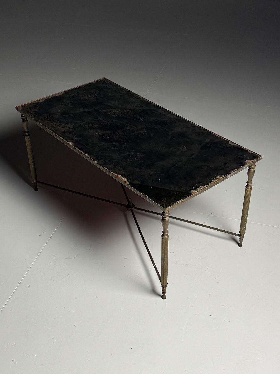 Table basse des années 60 avec miroir-photo-5
