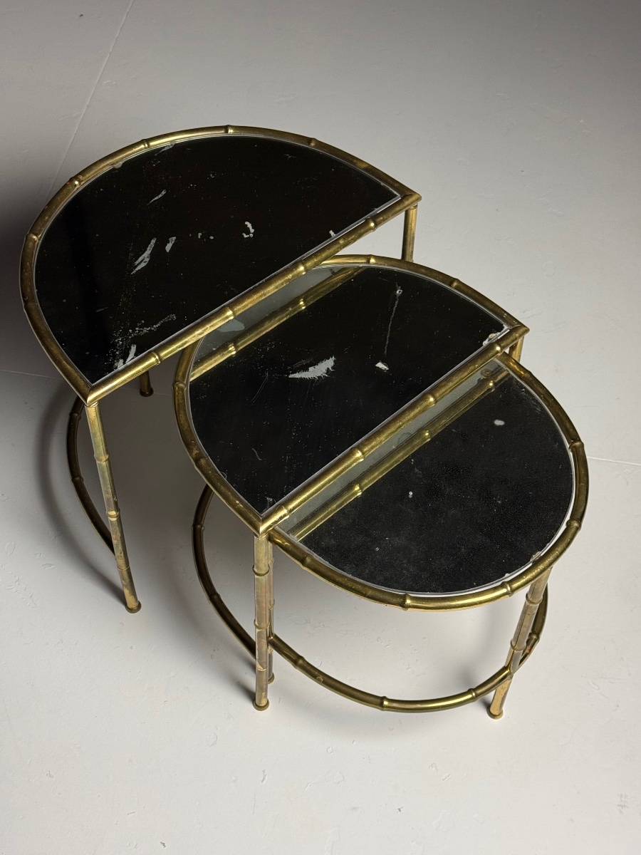 Faux Bamboo Nesting Tables -photo-4