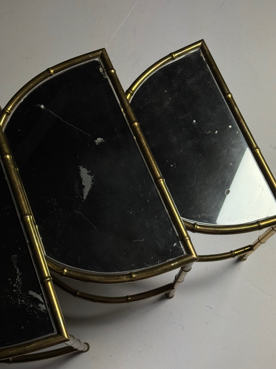 Faux Bamboo Nesting Tables -photo-5