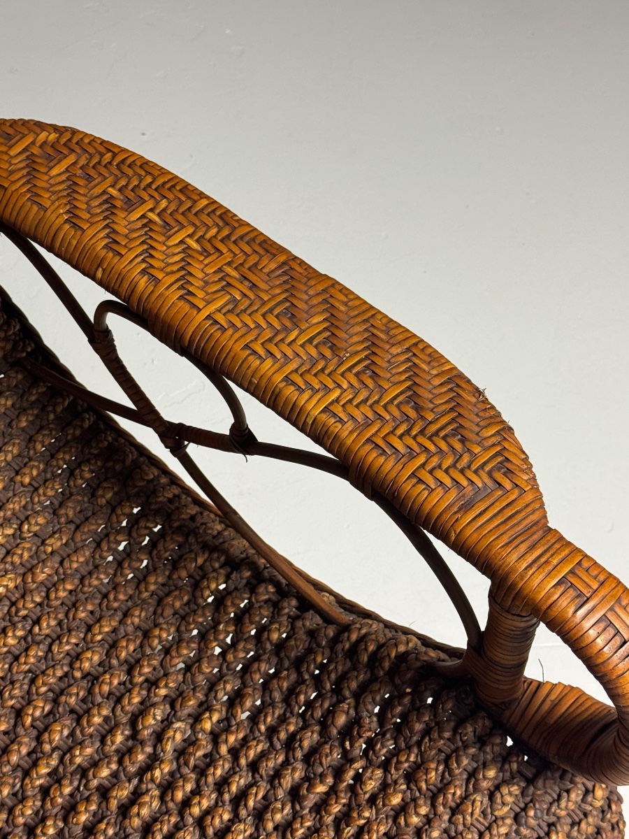 1950s Rattan Armchair-photo-5