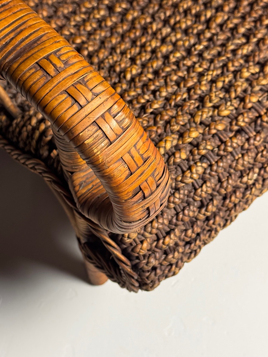 1950s Rattan Armchair-photo-7