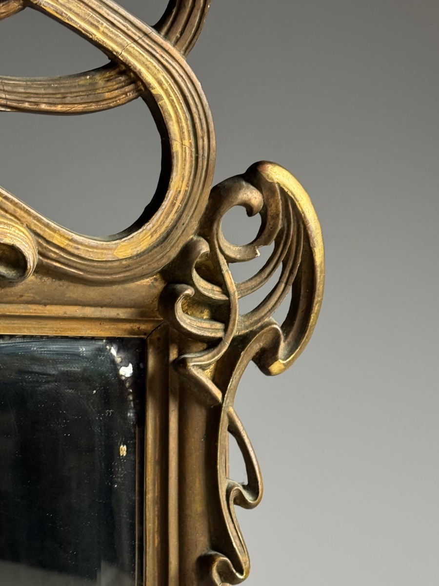 Art Nouveau Mirror, Circa 1900-photo-3