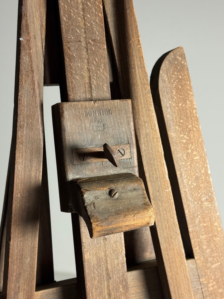 Antique French Oak Easel-photo-7